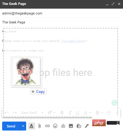 如何在 Gmail 中添加文本和图像的超链接