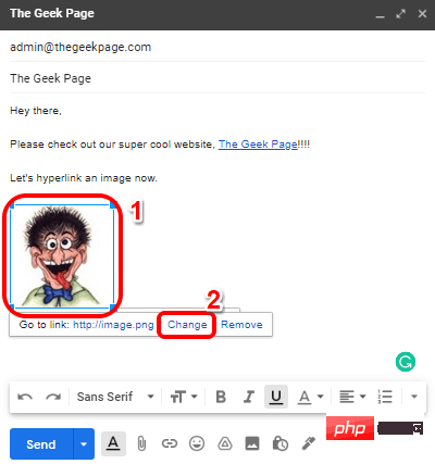 如何在 Gmail 中添加文本和图像的超链接
