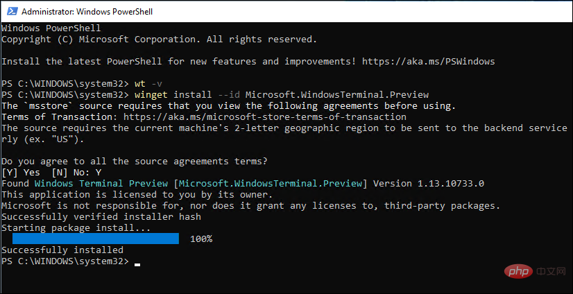 如何在 Windows 11 上以管理员身份打开 PowerShell