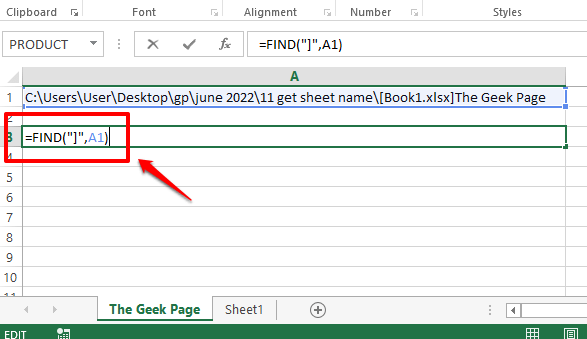 如何在 Excel 中获取当前工作表的名称