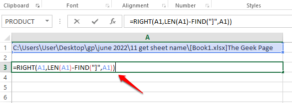 如何在 Excel 中获取当前工作表的名称