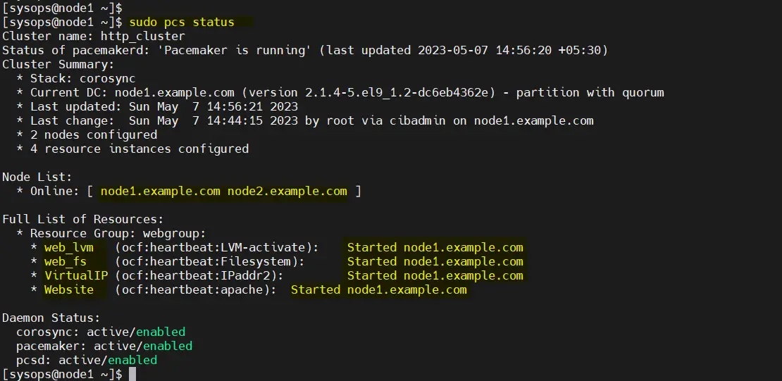 如何在 RHEL 9/8 上設置高可用性 Apache（HTTP）集群