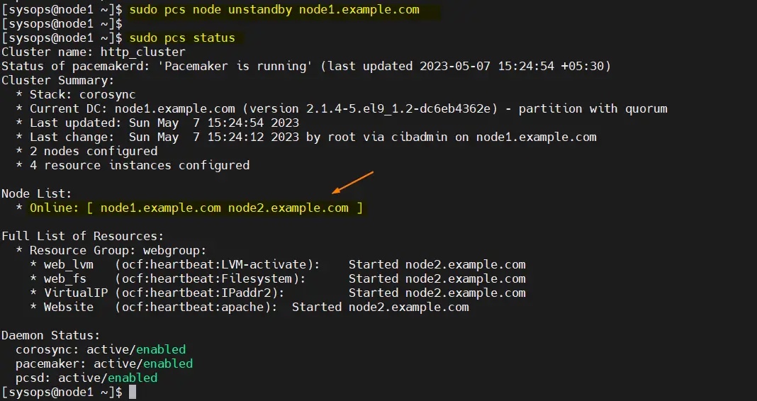 如何在 RHEL 9/8 上設置高可用性 Apache（HTTP）集群