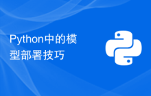 Python中的模型部署技巧