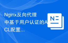 Nginx反向代理中基于用户认证的ACL配置