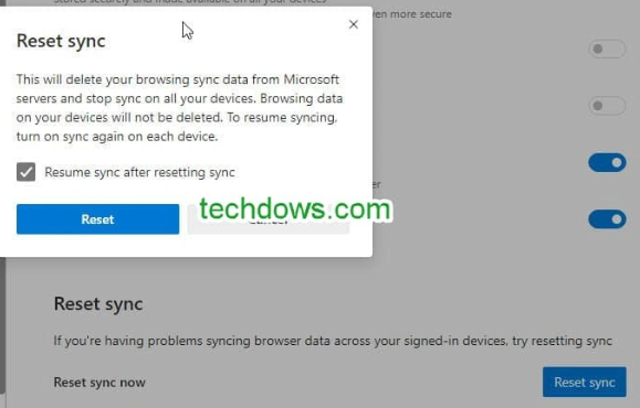 Edge 114 版本发布:重置同步按钮改为立即重新同步选项