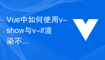 Vue中如何使用v-show与v-if渲染不同类型数据