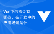 Vue 中的指令有哪些，在开发中的应用场景是什么？