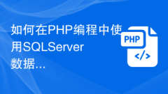 PHP 프로그래밍에서 SQL Server 데이터베이스를 사용하는 방법은 무엇입니까?