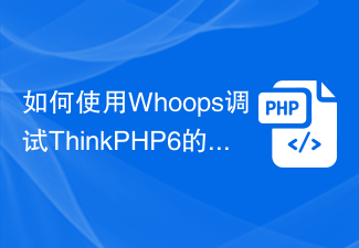 How to use Whoops to debug ThinkPHP6 exceptions?