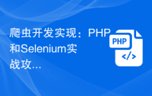爬虫开发实现：PHP和Selenium实战攻略