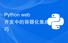 Python web开发中的容器化集成技巧