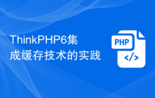 ThinkPHP6集成缓存技术的实践