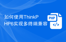如何使用ThinkPHP6实现多终端兼容