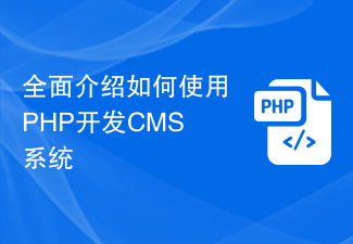 全面介绍如何使用PHP开发CMS系统