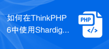 ThinkPHP6에서 Shardig 데이터베이스를 사용하는 방법