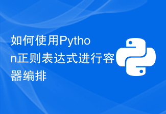 如何使用Python正则表达式进行容器编排