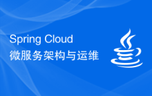 Spring Cloud微服务架构与运维