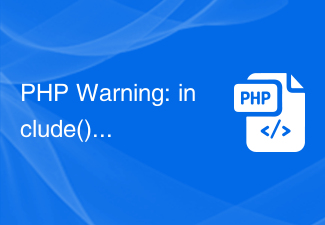 PHP-Warnung: include(): Fehler beim Öffnen der Lösung