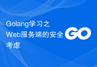 Golang学习之Web服务端的安全考虑
