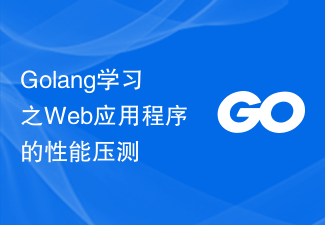 Golang学习之Web应用程序的性能压测