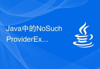 Java中的NoSuchProviderException异常的常见原因是什么?