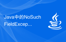 Java中的NoSuchFieldException異常是如何產(chǎn)生的？