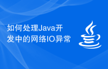 如何處理Java開發(fā)中的網(wǎng)絡(luò)IO異常
