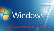 win7系统nvidia控制面板打不开是为什么