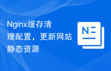 Nginx缓存清理配置，更新网站静态资源