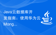 Java云数据库开发指南：使用华为云MongoDB实现数据存储