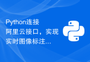 Python连接阿里云接口，实现实时图像标注与识别