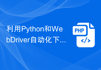 利用Python和WebDriver自动化下载文件