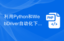 利用Python和WebDriver自动化下载文件