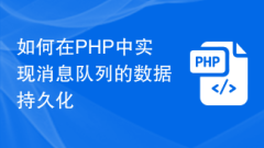 How to implement message queue data persistence in PHP