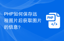 PHP如何保存远程图片后获取图片的信息？