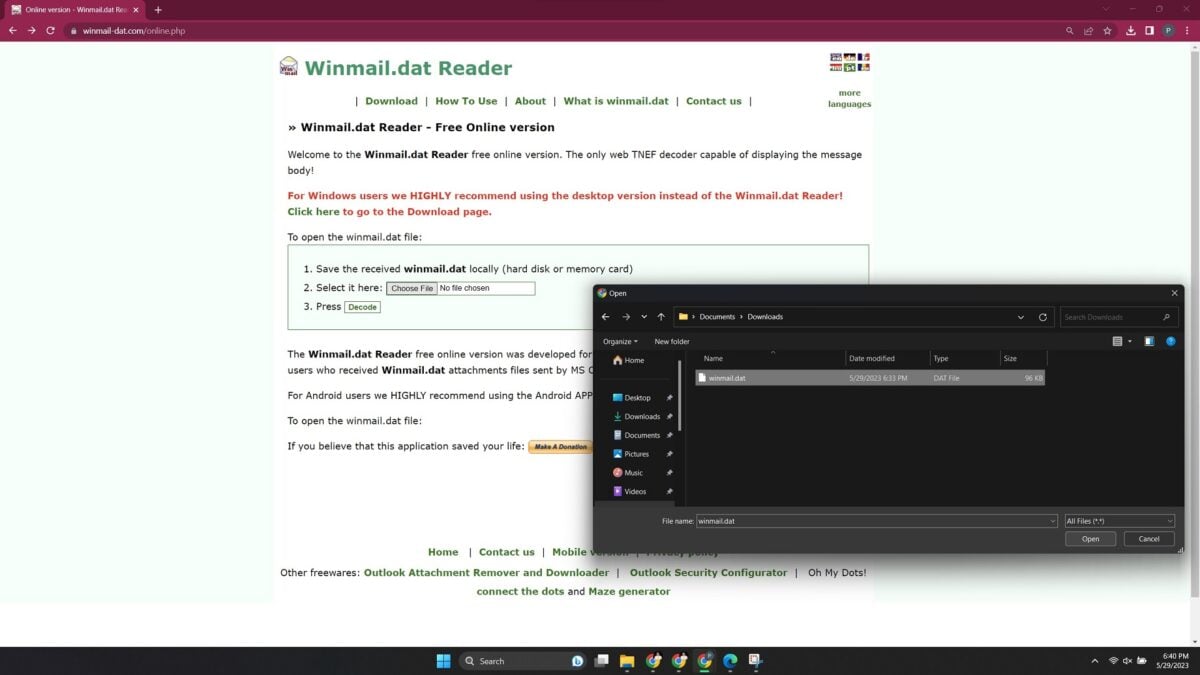 什么是Winmail.dat以及如何打开它