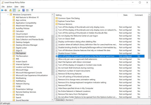 win10开始禁止bing必须搜索菜单。