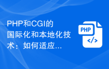 PHP和CGI的国际化和本地化技术：如何适应不同语言和地区
