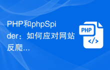 PHP和phpSpider：如何应对网站反爬虫验证码机制？