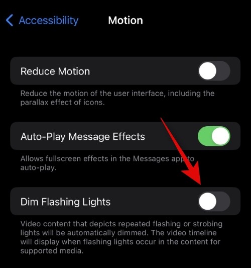 如何调暗 iPhone 上的频闪灯和闪烁灯 new