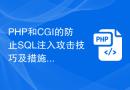 PHP和CGI的防止SQL注入攻击技巧及措施