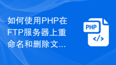 如何使用PHP在FTP伺服器上重命名和刪除文件