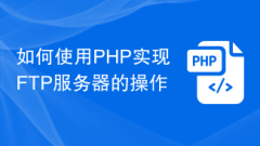 Cara menggunakan PHP untuk melaksanakan operasi pelayan FTP