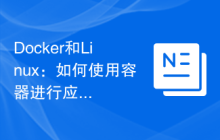 Docker和Linux:如何使用容器进行应用程序的持续交付?