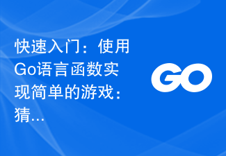 Quick Start: Use Go language functions to implement a simple game: guess the number