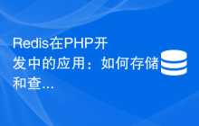 Redis在PHP开发中的应用：如何存储和查询用户会话信息