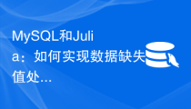 MySQL和Julia：如何实现数据缺失值处理功能