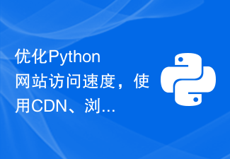 優化Python網站存取速度,使用CDN、瀏覽器快取等靜態資源加速方法。
