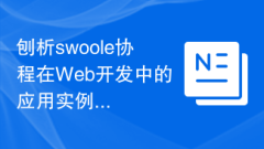 Analyze the application examples of swoole coroutine in web development